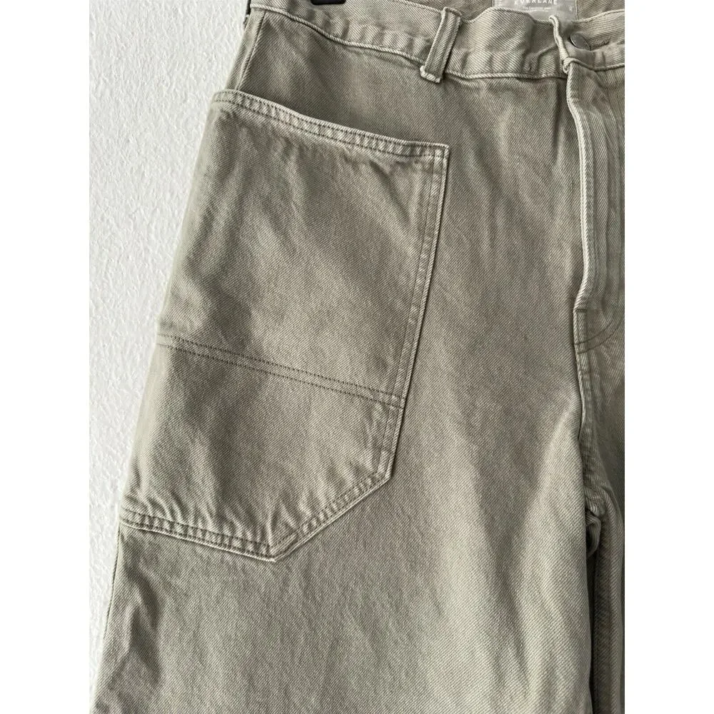 Everlane Olive Wide Leg Jeans - Picture 4 of 13